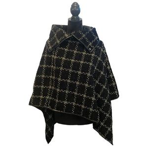 A&O International Black Checked Wrap size S/M